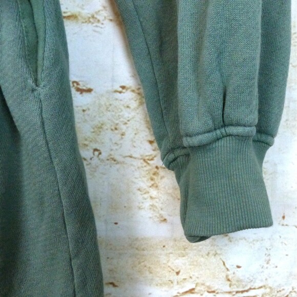 Sincerely Jules For Bandier Dahlia Sweatshirt Dress Womens S Green Pockets $98 - Picture 9 of 14